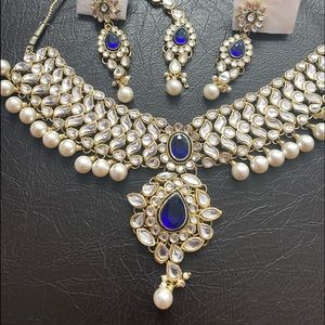 Bollywood jewelry set kundan Indian Saree polki